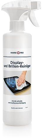 HANSE PRO Limpiador de pantalla, 1 x 500 ml, limpiador de pantalla, ideal para monitor, PC, ordenador, tableta, smartphone, ordenador portátil, etc