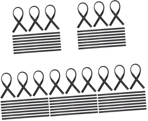 SOLUSTRE 50 Stück Wischerleiste ohne Knochen autoscheibenwischer Wischerblatt Ersatz Einsätze für Scheibenwischerblätter Ersatz für Scheibenwischergummi ersetzen Ergänzung