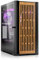 SQ-Tower 07W Gaming Gehäuse Mid-Tower ATX, Tempered Glass Panel, High Airflow Holz Front, schwarz