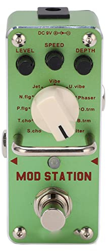 Pedal de Guitarra Multiefectos, Pedal de Efectos de Guitarra Pedal de Efectos de Guitarra 11 Efectos Modulación Conjunto Guitarra Pedal de Efectos Múltiples para Guitarra Eléctrica