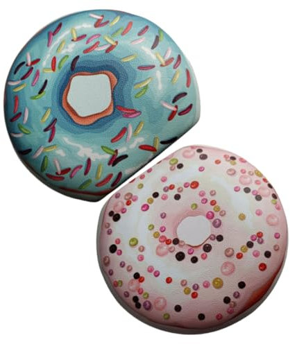 Gogogmee 2sets Case Mirror Portable Cosmetic Lens Storage Box for Travel Includes Tools