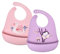 Baberos de Alimentación para Bebés, 2 pcs Baberos de Silicona, Baberos Bebé Impermeables Silicona Flexible Suave, para Niño/Niña, Baberos para alimentación de bebés con Recolector Alimentos