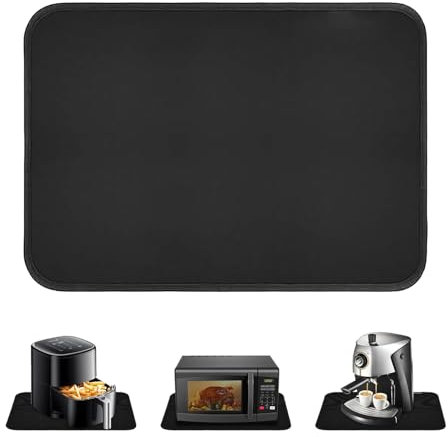 Heat Resistant Mat, 60 × 40CM Fire Pit Mat Indoor Thicken Heatproof Mat Oil-Proof Waterproof Fire Proof Mats Floor Protector for Oil Fryers, Charcoal Grills, Gas Grills