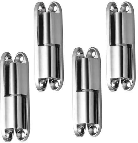 PARFCO Bisagras de puerta de madera, 4 unidades, desmontables, silenciosas, para puertas de armarios, habitaciones, muebles