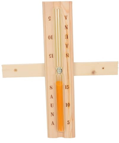 Cabilock 1Stk Sanduhr-Timer magnetische Sanduhr Halbstunden-Sanduhr Sauna-Timer Sauna Sanduhr Sauna zubehör herrenuhren Saunaversorgung Tisch-Sanduhr für trockenes Dampfbad hölzern Khaki