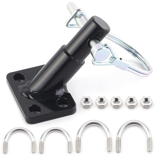 Upgraded Bike Trailer Hitch Coupler Attachment for Schwinn & Instep Bike Trailer Parts, Bicycle Trailer Adapter for Kids & Dog Bike Cargo Trailers Connector Accessories, Quick Install and Remove Black