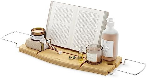 Umbra Aquala - Pont de baignoire extensible en bambou, Naturel