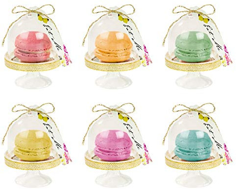 Talking Tables Truly Alice in Wonderland Cloches à Gâteaux pour Goûter Festif, Mariage et Fête d'Anniversaire, Fête à Thème Alice au Pays des Merveilles, Multicolore (Paquet de 6)