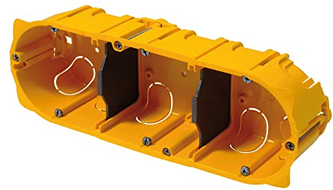 Legrand 080043 Boîte MultiPoste Batibox pour Cloisons Sèches 3 Postes ou 6 à 8 Modules, 40mm Profondeur