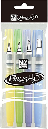 Kuretake Zig Aquarell-Pinsel2O, mehrfarbig, klein