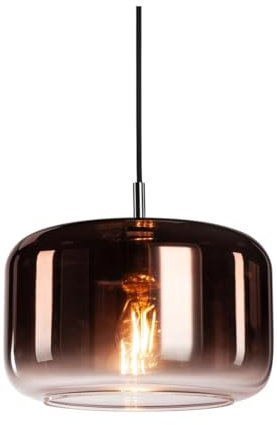 SLV luminaria de suspensión PANTILO 28 / Lámpara de salón, iluminación de interior, lámpara colgante de comedor, led, luminaria de techo / E27 15 W cobre