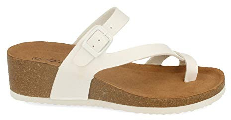 shoes&blues.es Sandalia Mujer de Esclava con Cuna Bio, Planta Anatomica y Hebilla en el Empeine. Primavera Verano 2020.