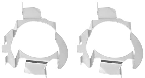 H7 Adapter, 2 Pack Silver H7 Headlight Adapters, Iron H7 LED Bulb Adapter Holder Socket for and Regal LaCrosse Excelle Hideo,Molded products