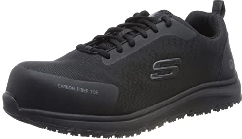 Skechers Men's Ulmus Sneaker, Black Textile/Synthetic, 11 UK