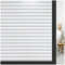 rabbitgoo blickdichte Fensterfolie Sichtschutzfolie Fenster Milchglasfolie Selbstklebend Folie Klebefolie für Bad Duschwand Streifen Jalousette 60 x 400 cm