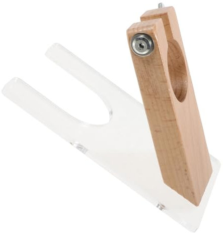 HOODANCOS Carpet Trimmer Holder and Shearing Guide Tool Diy Wooden Base for Rug Making Kits, Sturdy Tufting Carver Stand Suitable for Home Carpet Trimming Use