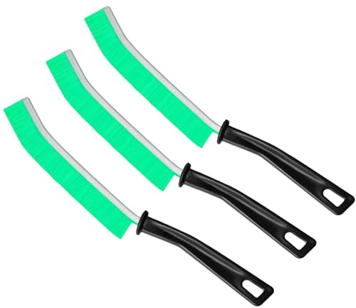 Spazzola per la Pulizia delle Fessure, Pulisci le Scanalature delle Piastrelle del Bagno, Spazzola per Pulire Doccia,Spazzola di Pulizia Finebrush (Verde)