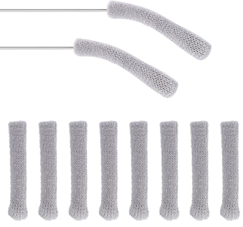 ZHENGYYUU 10 Pcs/5 Paires Coussinets Protege Branche Lunette, Anti Glisse Lunette, Coussinets d'Oreille pour Lunettes, Antidérapant Couvre-bras pour Branches de Lunettes de Soleil Accessoires(Gris)