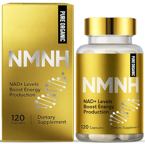 NMNH 1000mg per Dose, Aumenta i Livelli di NAD+, Integratore di NAD+ per Energia, Concentrazione Mentale e Antinvecchiamento, Supporta un Invecchiamento Sano, 120 Capsule