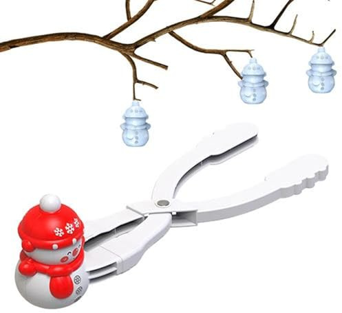 Clip per palline di neve, a forma di coniglio, strumento per creare palle di neve, strumento per giocare all'aperto, per bambini e bambini