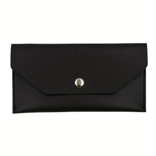 Generico Portafoglio in pelle, portacarte unisex, ultra sottile, resistente in PU, organizzatore impermeabile, custodia per denaro, busta per affari