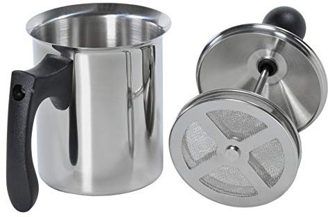 ILSA Breakfast! Cappucciniera, Montalatte, Doppio Filtro, Acciaio Inox 18/10, Tazze 3, cl 40