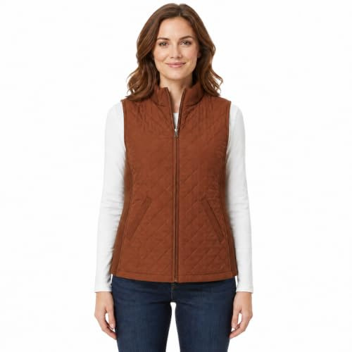 Bienzoe Mujer Casual Acolchado Ligero Chaleco