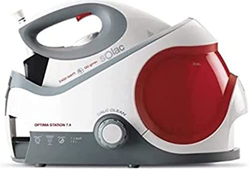 Solac Optima Station 7,4 Centro de Planchado, 2400 W, Cerámica, Blanco