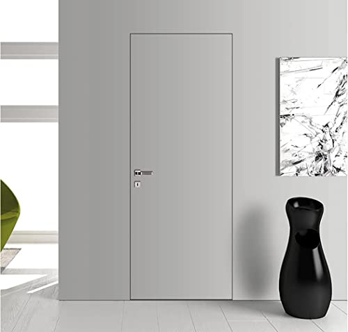 Porte Italiane, Porta Bianca Filo Muro Easy Wall Moderna, con Serratura Magnetica, Installazione Semplice su Muratura o Cartongesso, 70x210 cm, Apertura Destra a Spingere e Sinistra a Tirare