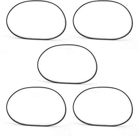 5 Stück/Pack Zahnriemen, GT2-6MM Gummi Schwarz Synchron Closed Loop Zahnriemenspanner Kit für 3D-Druckerzubehör(GT2-6-280MM)