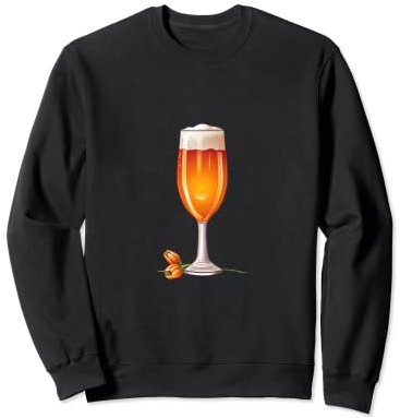 Buveur de bière en verre tulipe Sweatshirt