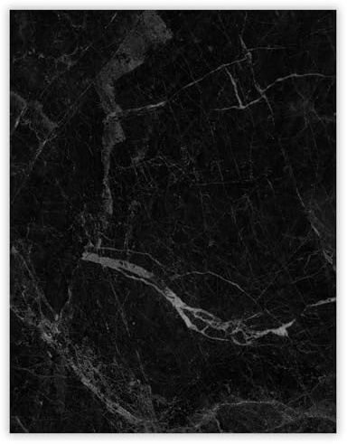 SMTDeco Protection plaque de cuisson, vitrocéramique, verre trempé, pour cuisinières électrique, à induction,planche à découper 40x52 cm une pièce pierre de marbre noir (105381)