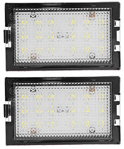 TKSE Number Plate Lights, 2pcs Error Free Plastic LED License Plate light Lamp for Discovery Series 3 4, Freelander 2, Range Rov-er Sport