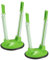 2 Pcs Baggy Racks, Adjustable Sandwich Bag Stand Holders, Food Storage Bags Clips Stands, Plastic Reusable Freezer Bag Holders Racks, Food Prep Holders Stands - Green