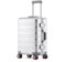 Aluminium Reisekoffer Silver HEUER LINE Hartschalenkoffer Suitcase Trolley Luggage (L)