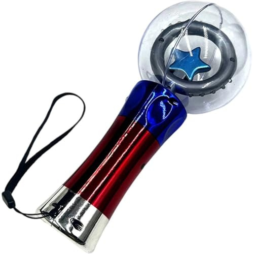 Ymxygz Bacchetta Magica Luminosa a Forma di Sfera, Bacchetta LED Lampeggiante, Bacchetta Musicale Luminosa a Forma di Sfera, Regalo di Compleanno Che Si Illumina Buio per Bambini.