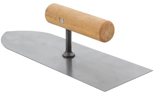 WATIIFUFU Llana de Acero Inoxidable para Albañilería con Mango de Herramienta Manual para Alisar y Acabado de Hormigón Diseño Puntiagudo para Esquinas Precisas Uso Interior y Exterior