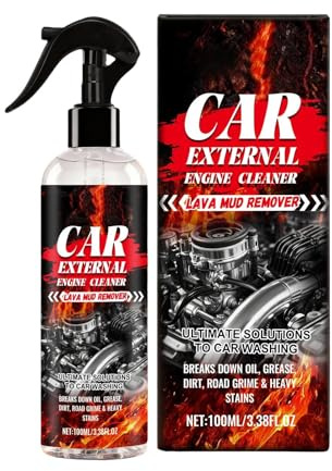 Detergente per motore auto, ampia gamma di applicazioni, 100 ml, rimozione del grasso ad azione rapida, parti del motore per pulizia profonda, formula di pulizia delicata, per motori e pneumatici