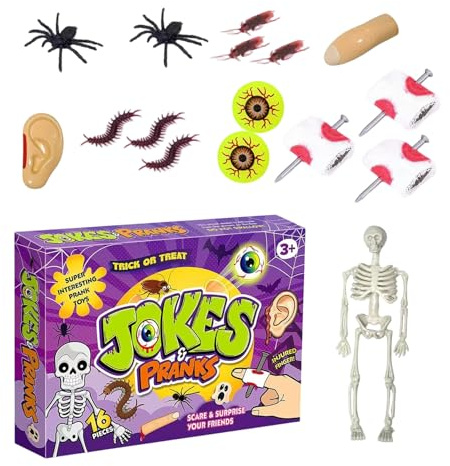 Generisch Kit de farces – Articles Originaux – Farces Amusantes et Pratiques | pour Poisson d'avril, Noël, Anniversaire, école, Bureau, Voyage, Salle de Classe, dortoir et