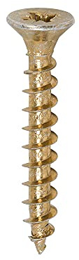 TIMCO Solo Chipboard & Woodscrews - Gold - 5.0 x 35 - Box of 200