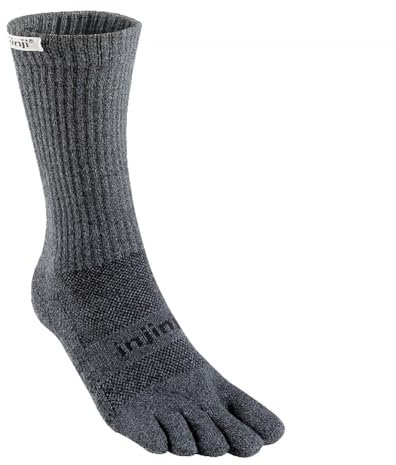 Injinji - Performance 2.0 - Trail Midweight Crew Granit - Socken - Unisex, grau, S