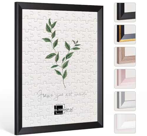 Bilderrahmen für PUZZLE PRIO 59x84cm Weiß (matt) für ca. 1000-1500 Teile ANTIREFLEX*