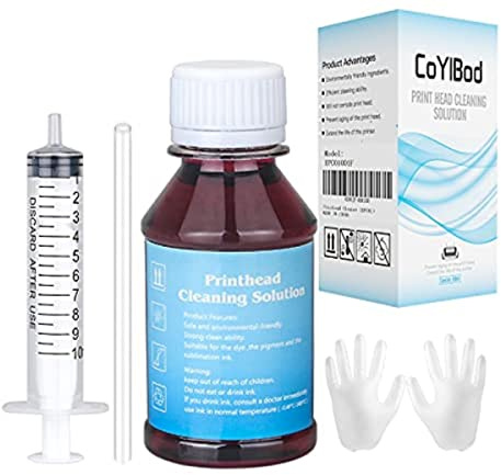 Inkjet Printers Printhead Cleaner for Epson Photo R330 R340 RX640 RX620 RX600 RX500-3.4oz 100ml Cleaning Kit