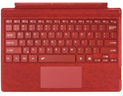 Bluetooth Keyboard Compatible for Surface Pro 3/4/5/6/7/7+, Magnetic Bluetooth Keyboard Typewriter for Laptop Computer PC Smart Phone Tablet Multi-touch Gaming Keyboard (Red)
