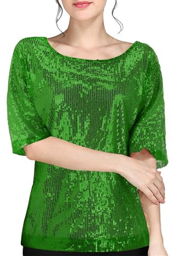 Chemise Voile Chemisier Noeud Top Rose Poudré Femme Top Femme Chic Et Élégant Soiree Top Paillettes Femme Soirée Mousseline De Soie Blouse Mousseline Tuniques Femme Vert 4XL