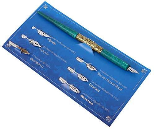 EXCEART Luxuriöses Handgefertigtes Kalligraphie-stifteset 1 Stift 6 Wendbare Federn für Studenten