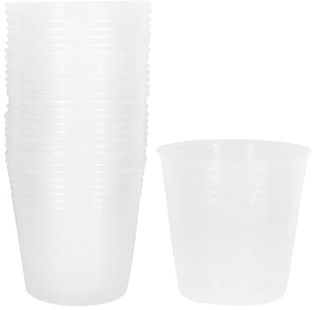 BESPORTBLE 36piezas Copa De Plántulas Transparente Macetas De Plástico para Vivero para Jardinería y Cultivo De Plantas Orquídea Phalaenopsis o Suculentas Recipiente para Nutrientes Plantas