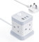 20W Extension Lead with 3 USB Slots, BEVA 4 Way（3250W）Desktop Power Extension, USB C Fast Charging Power Strip with Multi Socket, 1.5M Extension Cable for Home Office Desk Dorm Travel White