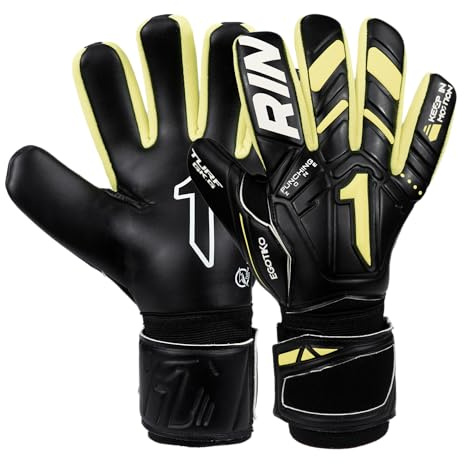 Rinat Gants de Gardien de But Egotiko Turf pour Adulte, Noir, Taille 8
