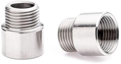 POLBERIS reduktion 5/8 tum-1/2 tum 316 rostfri adapter nippel inox rostfri syra dubbla yttre gängor dubbelsidig reduktion nippel